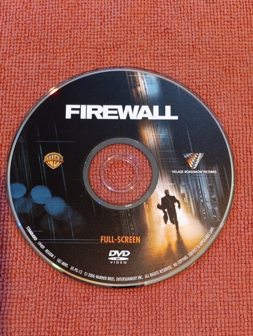 2/$8 Firewall (Full-Screen) DVD *NO CASE*